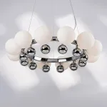 801124 Люстра SFERETTA 12х40W G9 ХРОМ/БЕЛЫЙ Lightstar