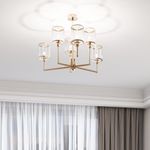 Умная потолочная люстра 60144/6 золото