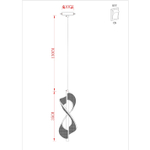 Подвесной светильник Arte Lamp FIORITA A2093SP-1GO, 1хLED