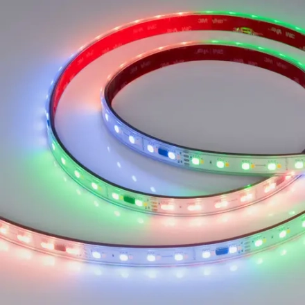 Лента герметичная SPI-P-BA120-14mm 24V RGBW-Warm-PX6-BPT (16 W/m, IP66, 5060/2835, 5m) (Arlight, бегущий огонь)