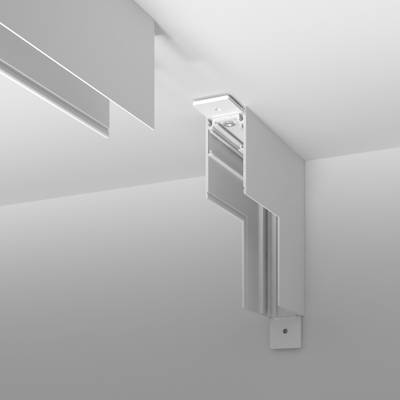 Slim Magnetic Коннектор угловой внутренний для накладного шинопровода белый 85091/00