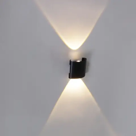 86831-9.2-002KT LED2*1W BK светильник настенный Reluce, LEDх2*1W