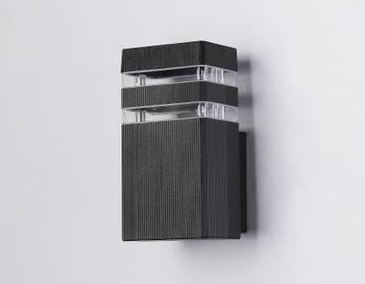 Светильник уличный настенный архитектурный ST2572 BK/CL черный/прозрачный IP54 GU10 max 35W 205*110*65