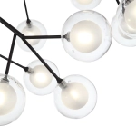 SL376.403.36 Светильник подвесной ST-Luce Черный/Прозрачный, Белый G4 LED 36*2W