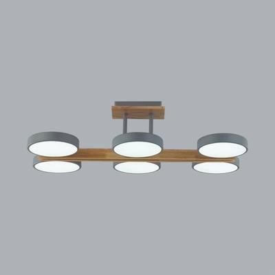 8031/108CL LEDIO LN25 264 серый, дерево/металл/акрил Потолочный светильник LED 108W 3000/4000/6000К 220V PLATO