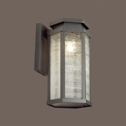 4048/1W NATURE ODL18 743 темно-серый/белый Уличный настенный светильник IP44 E27 100W 220V GINO