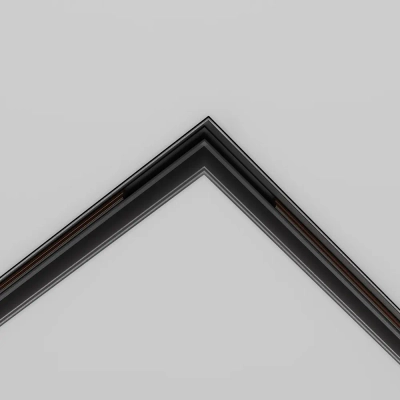Коннектор угловой Exility встраиваемый под ГКЛ 12,5мм, черный, TRA034CL-42.12B. TM Maytoni