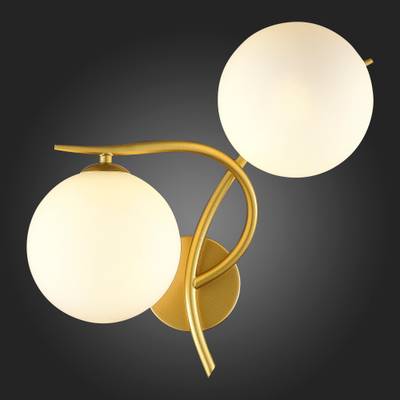 SLE2210-201-02 Бра Золотой/Белый G9 2*5W