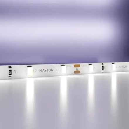 Светодиодная лента 12В 2835 4,8Вт/м 6000K 5м IP20 5мм, 20009. TM Maytoni