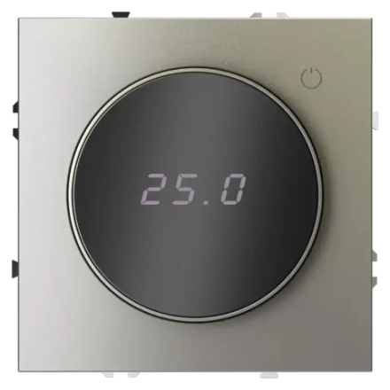 VLS070104 Терморегулятор электронный VOLTUM S70 с индикацией и датчиком, для теплого пола, (шелк). (ТМ Maytoni)