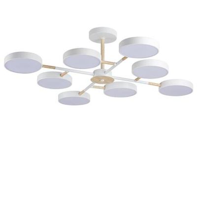 5653/99CL LEDIO LN26 347 белый, дерево Люстра потолочная LED 144W  3000/4000/6000К 220V BRAD