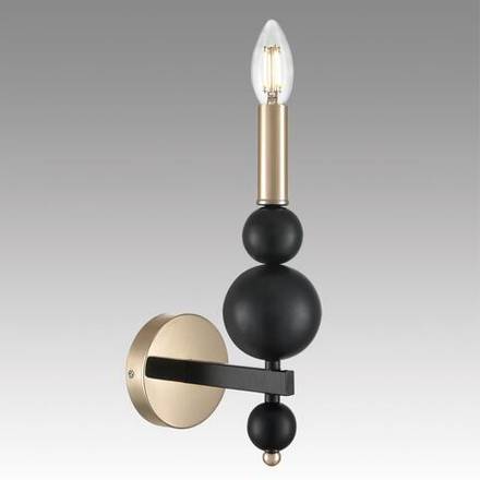 8106/1W MODERNI LN26 130 черный/золото, металл Бра E14 1*40W 220V NANA