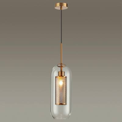 4940/1 PENDANT ODL22 467 античн.бронза/металл/прозрачный/стекло Подвес E27 1*40W CLOCKY