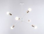Подвесной светильник в стиле лофт TR80432/6 WH/GD белый/золото E27/6 max 60W D950*730
