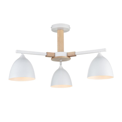 8095/3C MODERNI LN26 340 белый/белый металл, дерево/металл Люстра потолочная Е27 3*60W 220V COLANGE