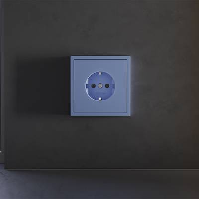 VLS000715 Накладка для розетки с заземлением и защитными шторками, S70 (деним). (ТМ Maytoni)