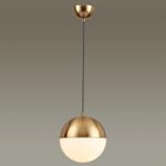 4960/1A PENDANT ODL22 471 античн.бронза/металл/белый/стекло Подвес E27 1*40W PINGA