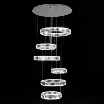Citilux Чезаре CL338661 LED Люстра хрустальная с пультом Хром