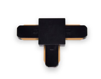 Коннектор Т-образный однофазный для соединения трековых шинопроводов GL7078 BK черный