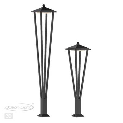 6655/12GL NATURE ODL24 719 черный/металл Уличный светильник IP65 LED 12W 4000K AC85-265V BEARITZ