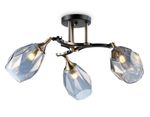 Светильник подвесной TR303038/3 SB/BK/SM  бронза/черный/дымчатый E27/3 max 40W D620*270