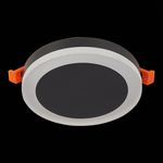 ST104.442.06 Светильник потолочный Черный LED 1*6W 4000K 468Lm Ra&gt;80 120° IP20 D110xH20 170-240V
