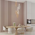 Подвесной светодиодный светильник с металлическими плафонами 90352/6 золото/хром