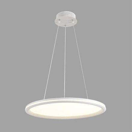 8380/45L LEDIO LN26 000 белый, металл/акрил Умная люстра подвесная с ПДУ и голосовым управлением LED 45W 3000-6500К 220V ALIS SMART