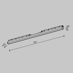 Трековый светильник Базис / Basis Exility 2700K 30Вт 120°, TR030-2-30W2.7K-B. TM Maytoni
