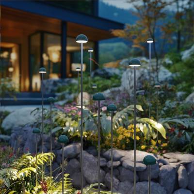 7122/4GLA NATURE ODL26 Уличный светильник 730мм акрил/металл IP65 LED 3W 95Лм 24V VERDE (нужен драйвер 357781/357782)