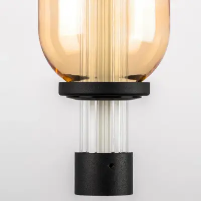 737527 Люстра EMISFERO 8W LED 250LM G ЧЕРНЫЙ/ПРОЗРАЧНЫЙ+ЯНТАРЬ 3000K Lightstar