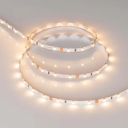 Лента RT-A60-5mm 12V Warm2700 (4.8 W/m, IP20, 2835, 5m) (Arlight, 4.8 Вт/м, IP20)