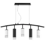 LR7353638721 Люстра RULLO 5х50W GU10 ЧЕРНЫЙ/БЕЛЫЙ (571735+214436-3+214487-2+202431-5)