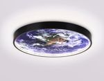 Светильник светодиодный настенно-потолочный FW11132 BK черный 18W LED 3000-6400K D300*38