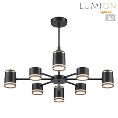 8234/8C COMFI LN25 000 черный, металл/акрил Люстра потолочная GX53 LED 8*10W + LED-проектор 4*5W 2700К 220V VIRSAVA