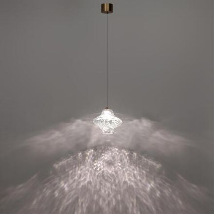 5107/3L L-VISION  ODL26 антич.бронза/прозрачный металл/стекло Подвес LED x 3W 4000K ORDI