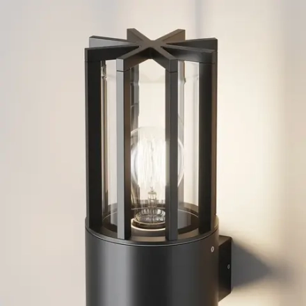 Уличный настенный светильник (бра) Баррель / Barrel E27x2 15Вт IP54, O453WL-02GF. TM Maytoni