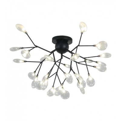 07521-27,19(21) Светильник Ветта черный (прозрачные плафоны) d70 h55 G4 27*2W (Led лампы в комплекте, 4000K)