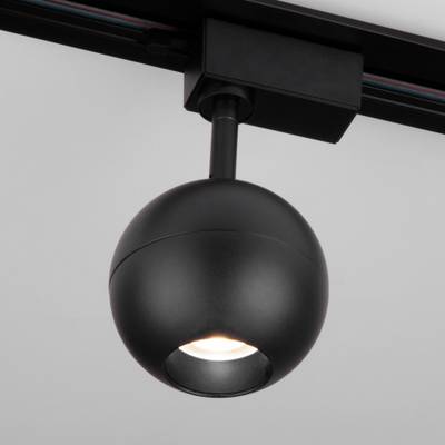 Трековый светодиодный светильник для однофазного шинопровода Ball Черный 12W 4200K LTB77