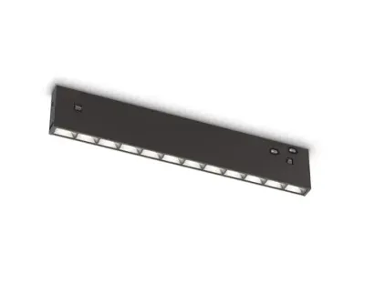 Светильник светодиодный трековый Magnetic 48V 10mm GL2335 BK черный IP20 10W 3CCT 3000/4200/6400K 200*10*37