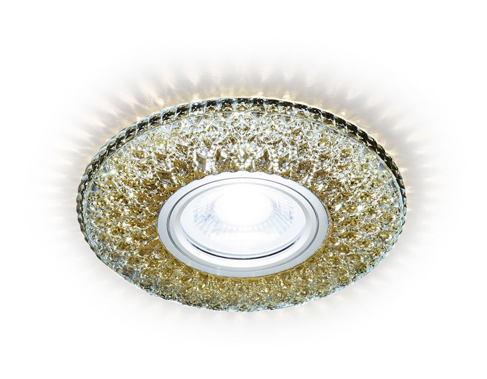 Встраиваемый точечный светильник со светодиодной лентой S333 CF/WR хром/кофе/MR16+3W(LED WARM 3000K)