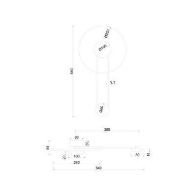 Декоративная подсветка ARTE LAMP BISCOTTO A2640AP-1GO, 1хLED