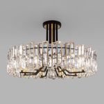 Умный потолочный светильник с хрусталем Bogate's Zolletta 339/8 339/8 Strotskis Smart (313/8), E14х8
