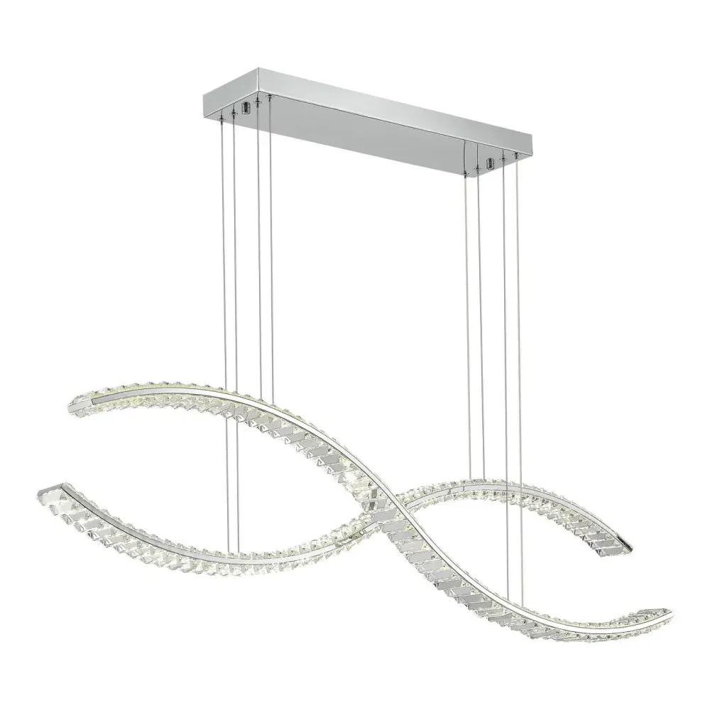 SL6206.103.50 Светильник подвесной ST-Luce Хром/Прозрачный LED 1*50W 3000K