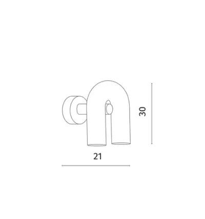 Бра Divinare TWINS 1092/34 AP-5, 1хLED