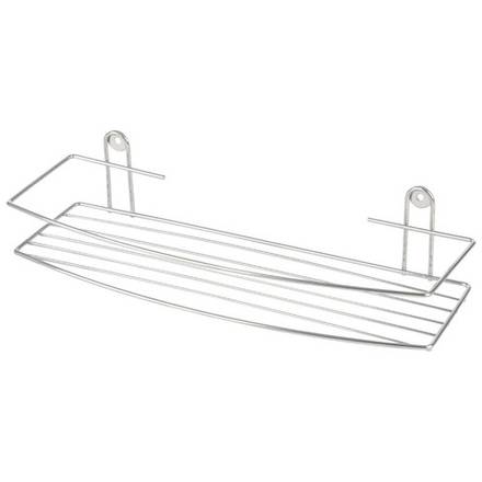 Полка настенная Lecco 7,5*35*13 см хром (Минимальная отгрузка 16 шт)