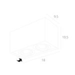 Точечный накладной светильник Arte Lamp FACTOR A5544PL-2BK, 2хGU10