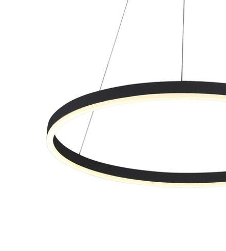 08212,19A(4000K) Подвес Тор черный d40 h150 Led 23W (4000K) 2 типа крепления