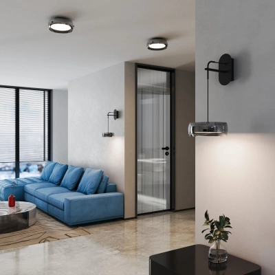 Настенный светильник черный светодиодный 201052 LED, LED