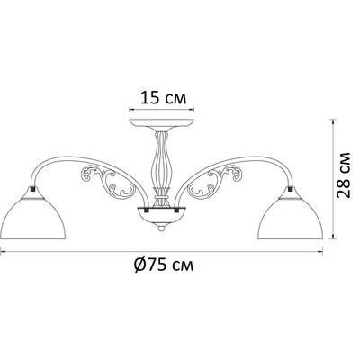 Потолочная люстра Arte Lamp SPICA A3037PL-8AB, 8хE27